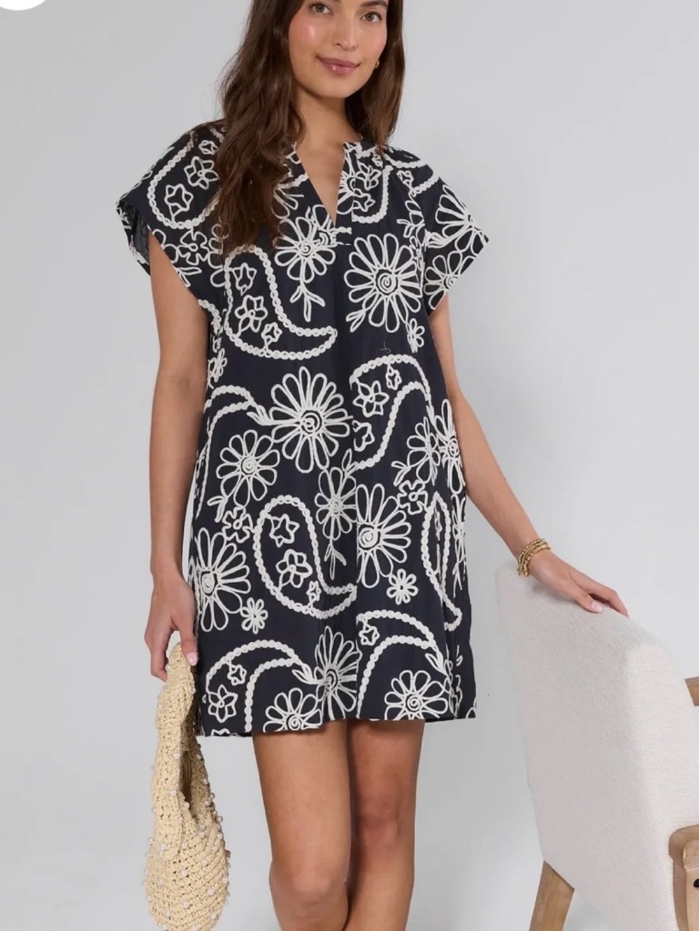 Pinch Black and White Floral Dress